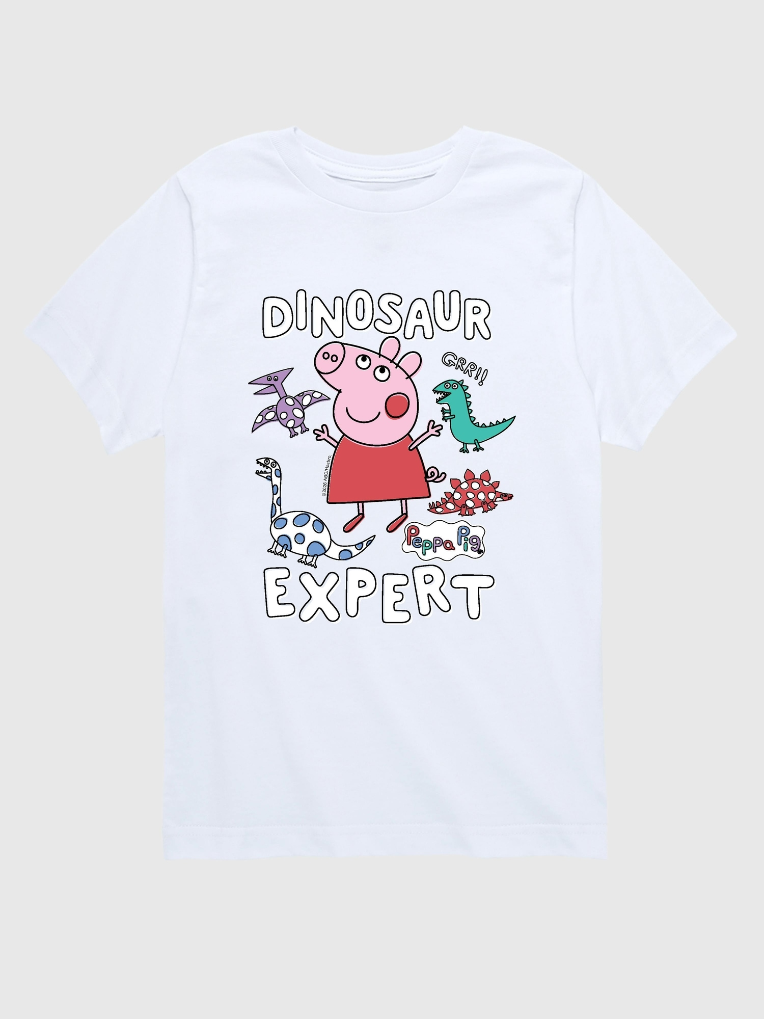 Toddler Peppa Pig Dinosaur Expert Short Sleeve Graphic T-Shirt