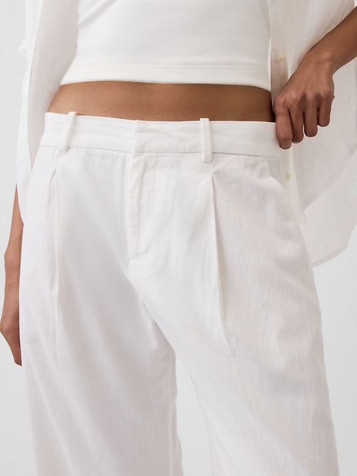Image number 8 showing, 365 Low Rise Linen-Blend Trousers