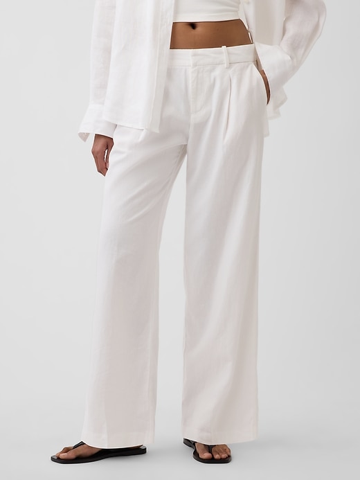Image number 2 showing, 365 Low Rise Linen-Blend Trousers