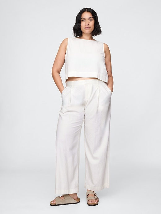 Image number 5 showing, 365 Low Rise Linen-Blend Trousers