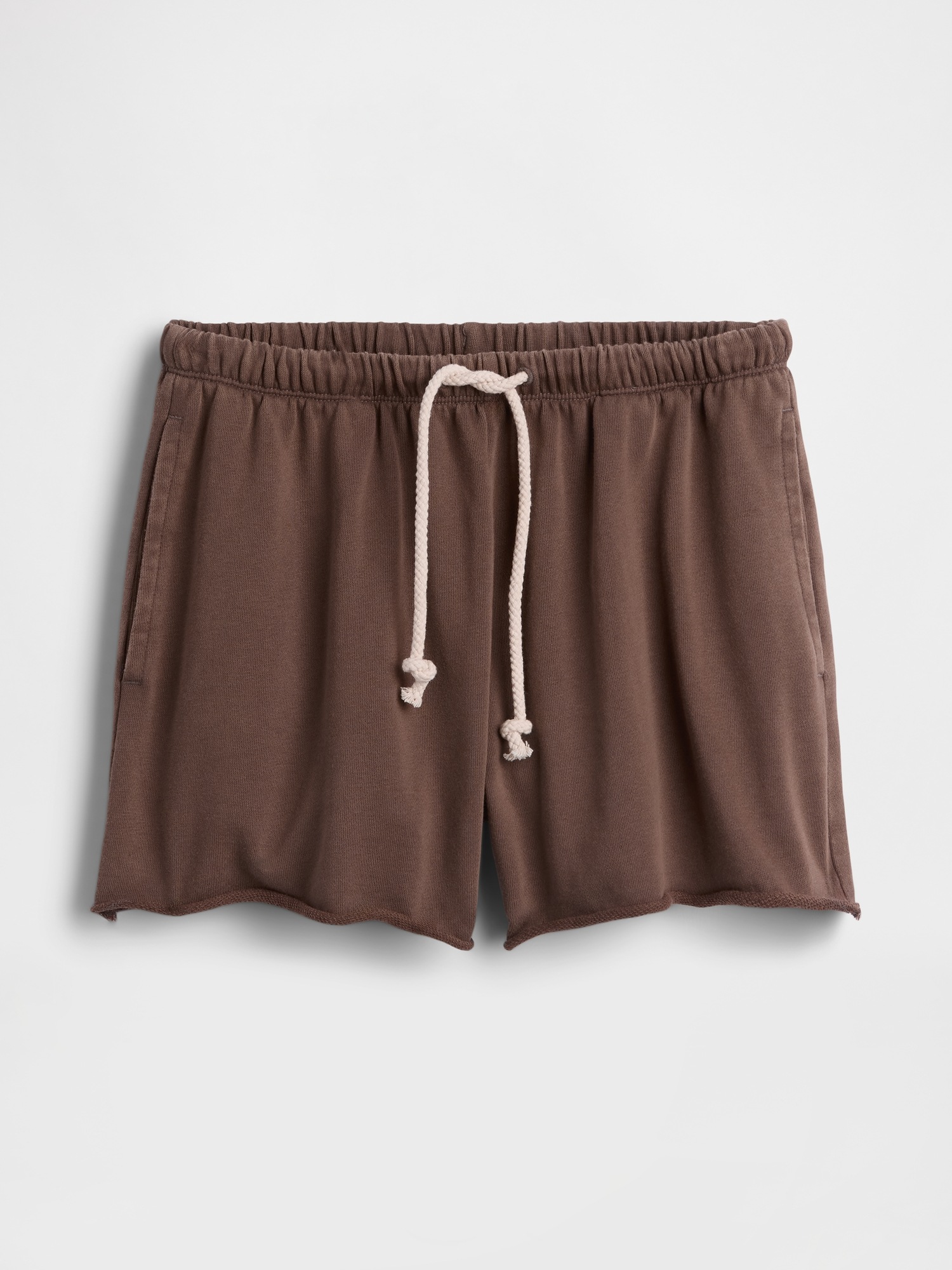 Женские шорты Gap 3.5" VintageSoft Terry Relaxed Sweat Shorts, цвет: Коричневый — фото 5