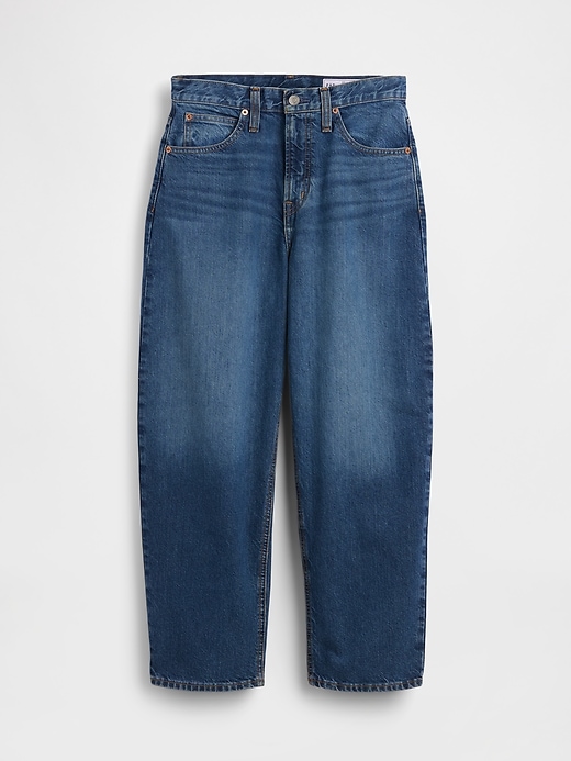 Image number 5 showing, High Rise Barrel Crop Jeans