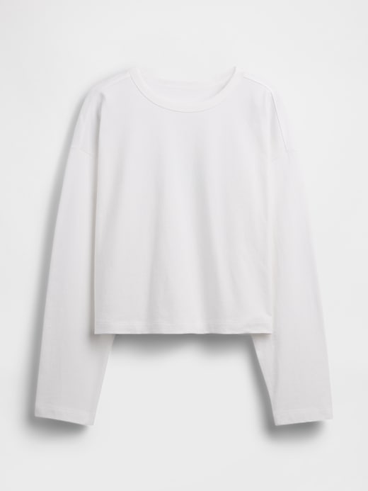 Image number 5 showing, Knit Oversized Crop T-Shirt