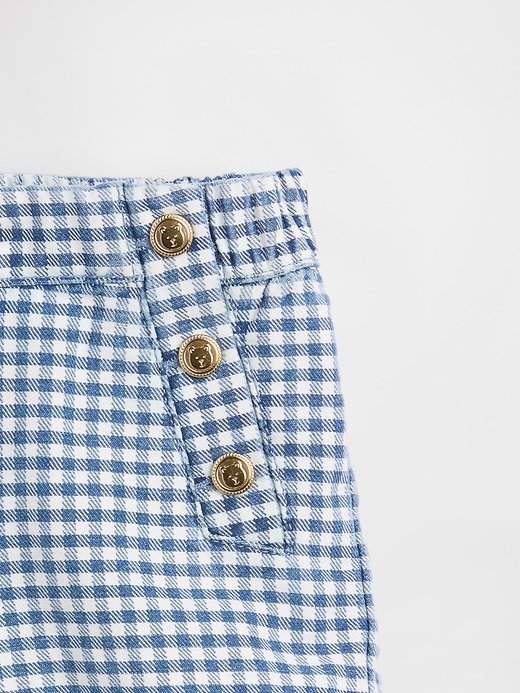 Image number 4 showing, Baby & Toddler Sailor Gingham Denim Pull-On Shorts