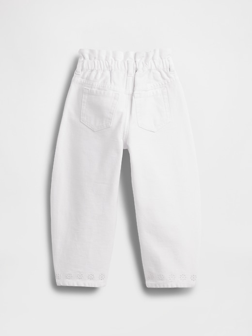 Image number 3 showing, Baby & Toddler Eyelet-Hem Horseshoe Jeans