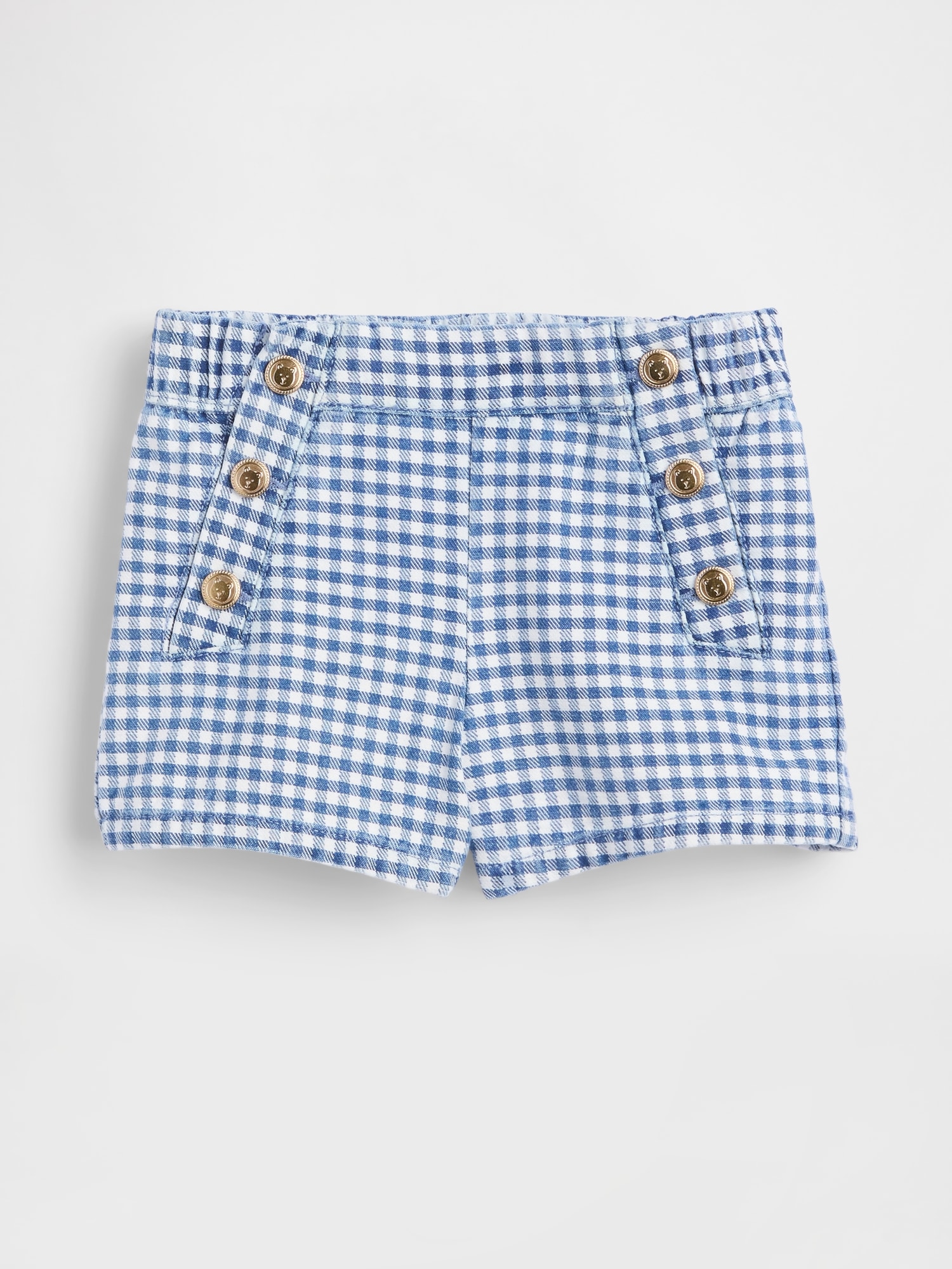 Baby & Toddler Sailor Gingham Denim Pull-On Shorts
