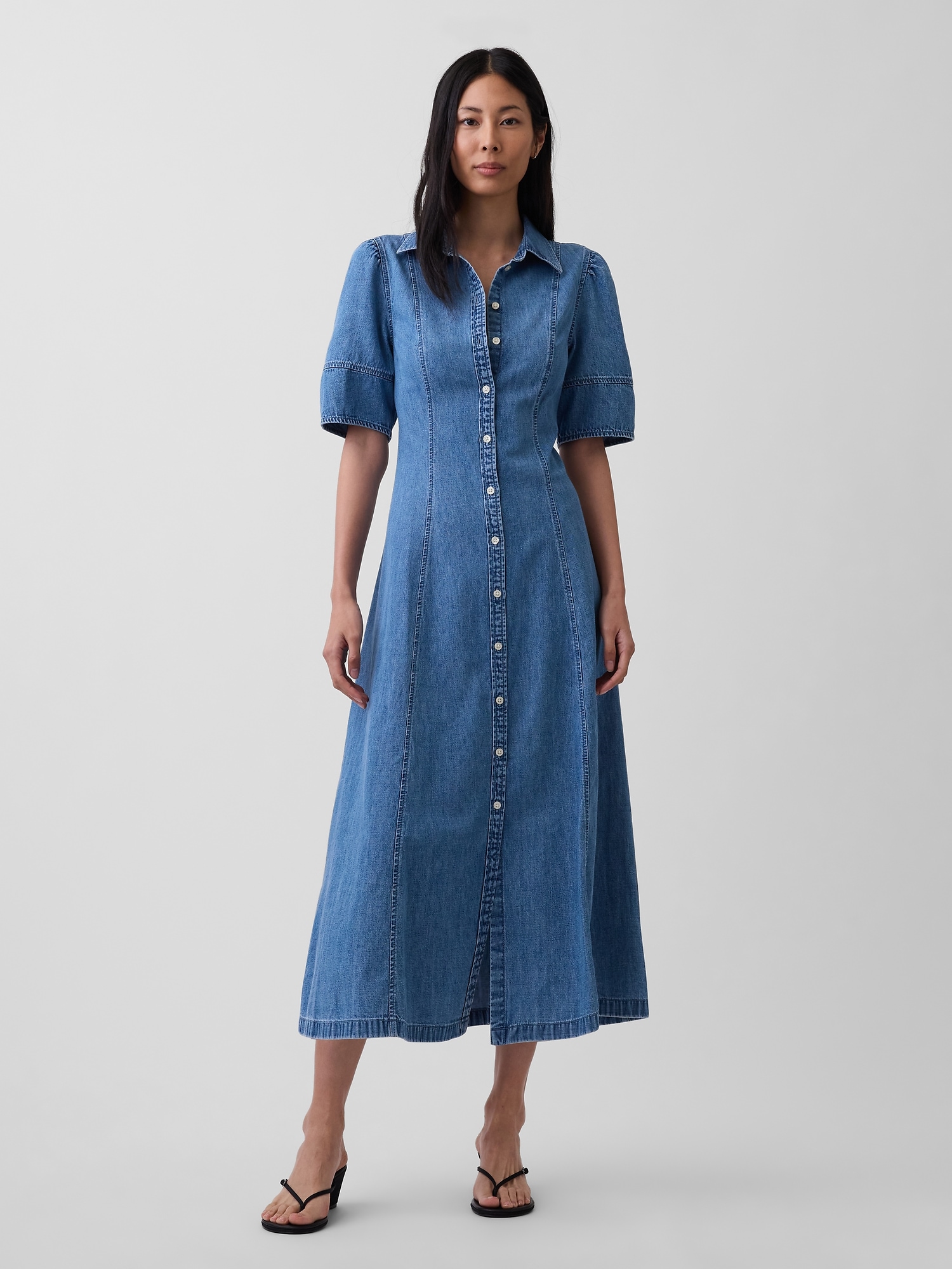 loulou studio denim dress 108 Mini – KkCo dark wash holiday-goldstars GRLFRND | Dresses | Size:Custom Size ( Special instructions For Seller)