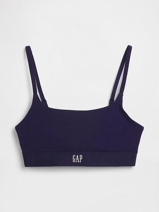 Image number 5 showing, Organic Stretch Cotton Logo Bralette