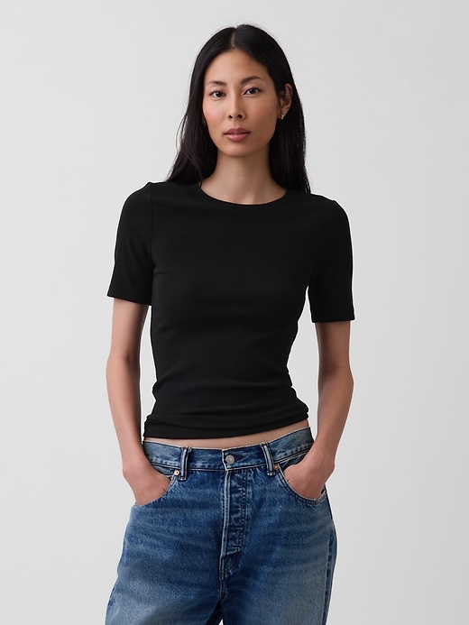 Image number 1 showing, Modern Crewneck T-Shirt