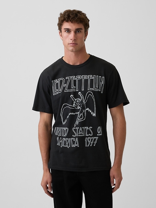 Image number 1 showing, Led Zeppelin Relaxed Graphic T-Shirt