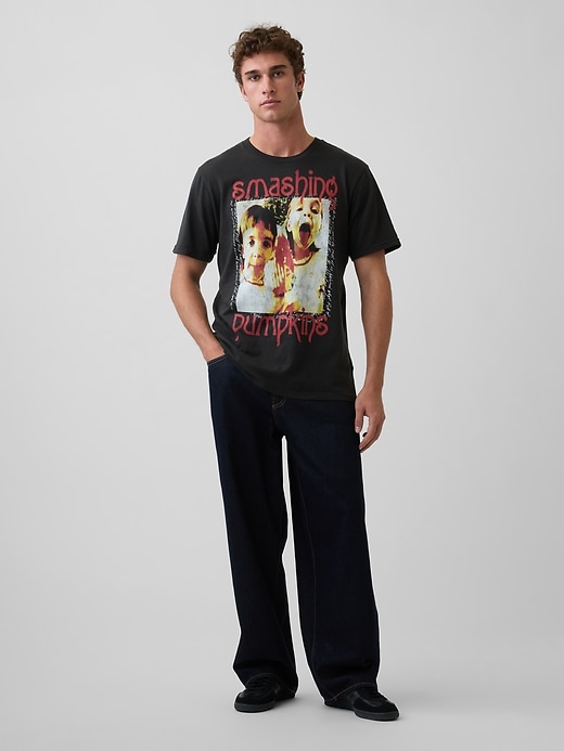 Image number 2 showing, Smashing Pumpkins Relaxed Graphic T-Shirt