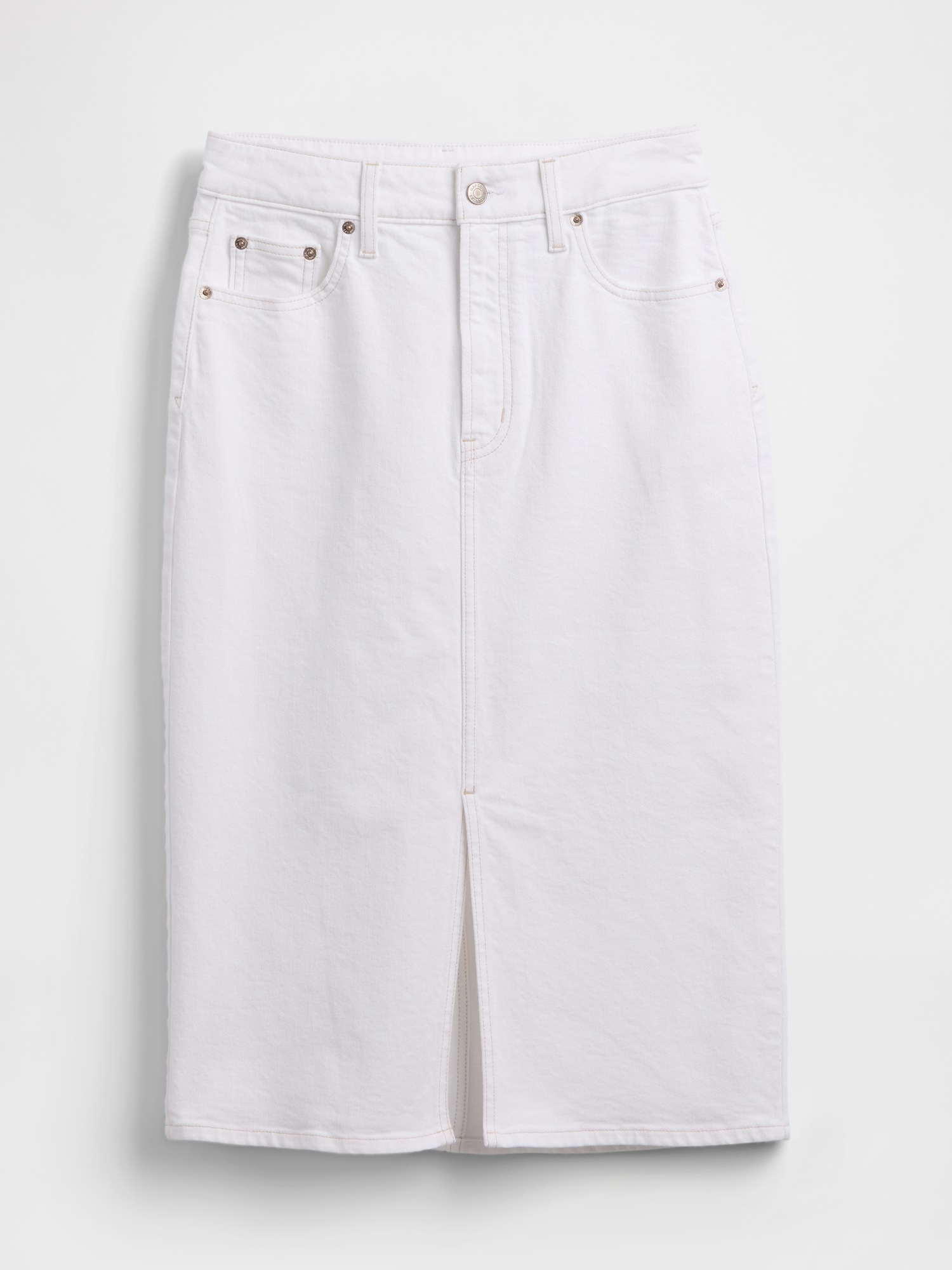 Женские юбки Gap Denim Midi Pencil Skirt — фото 5