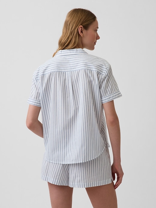 Image number 3 showing, Poplin PJ Shirt