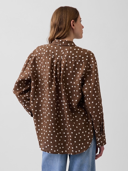 Image number 3 showing, 100% Linen Oversized Shirt
