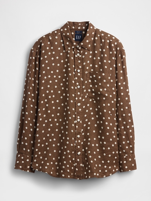 Image number 5 showing, 100% Linen Oversized Shirt