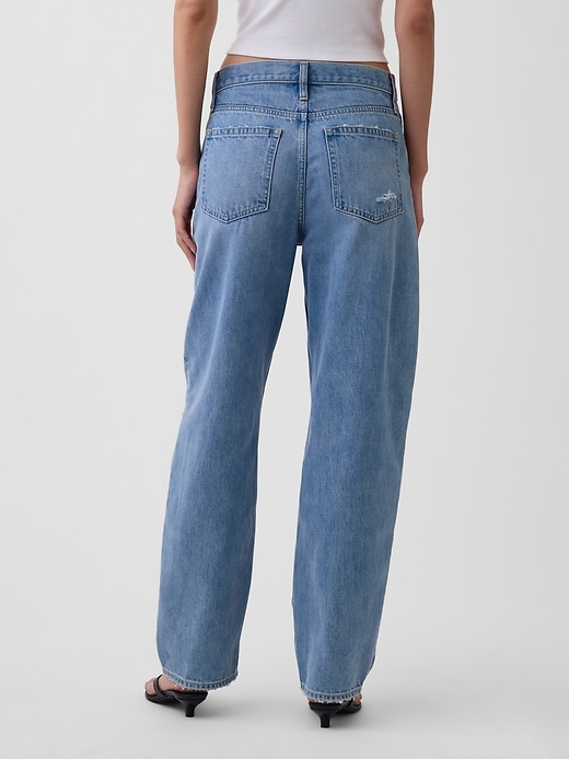 Image number 4 showing, High Rise Barrel Jeans