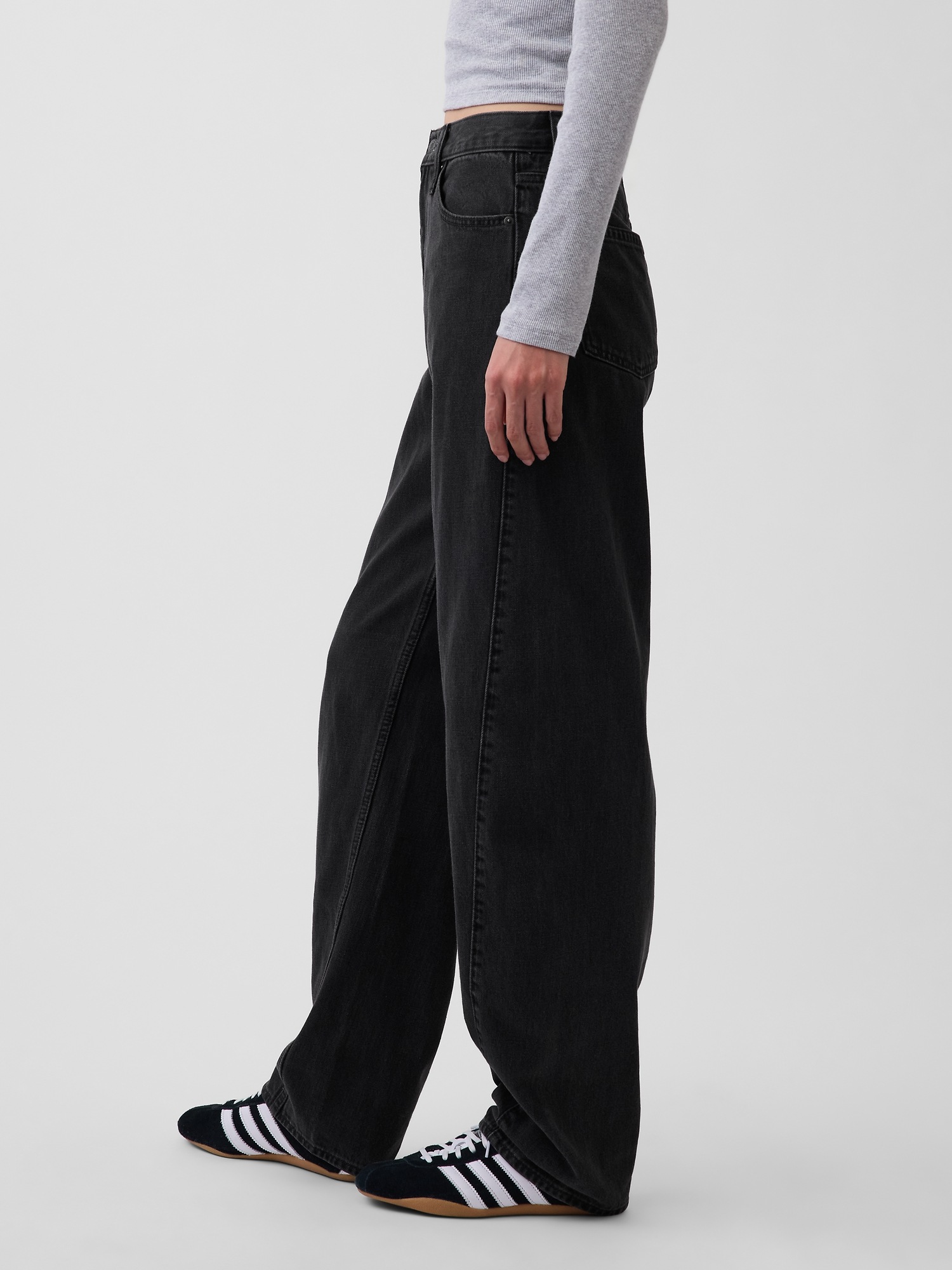 Женские джинсы Gap High Rise Crossover Barrel Jeans — фото 3