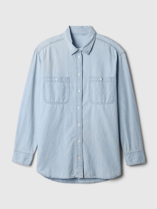 Image number 7 showing, Denim Big Shirt