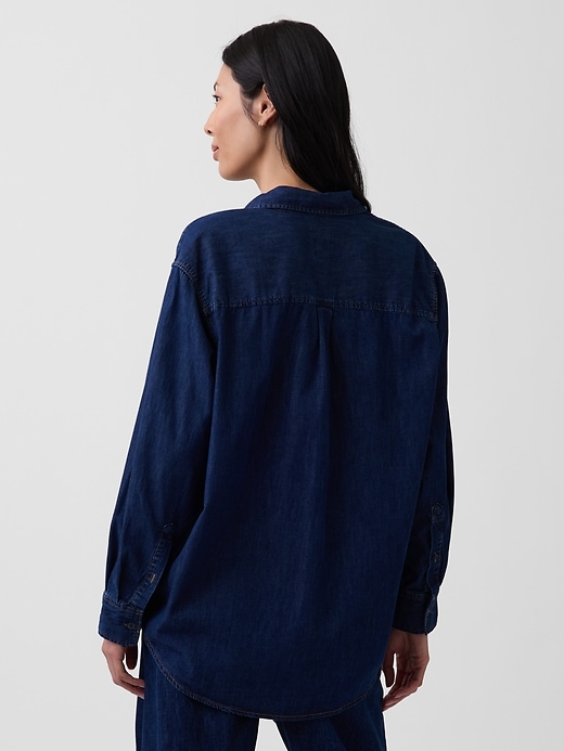 Image number 2 showing, Denim Big Shirt