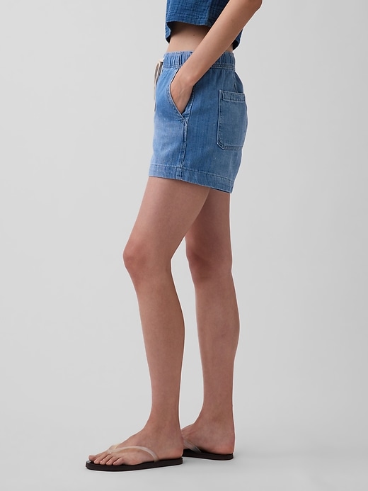 Image number 3 showing, 4" Denim Easy Shorts