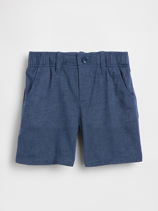 Image number 2 showing, Baby & Toddler Linen-Cotton Shorts