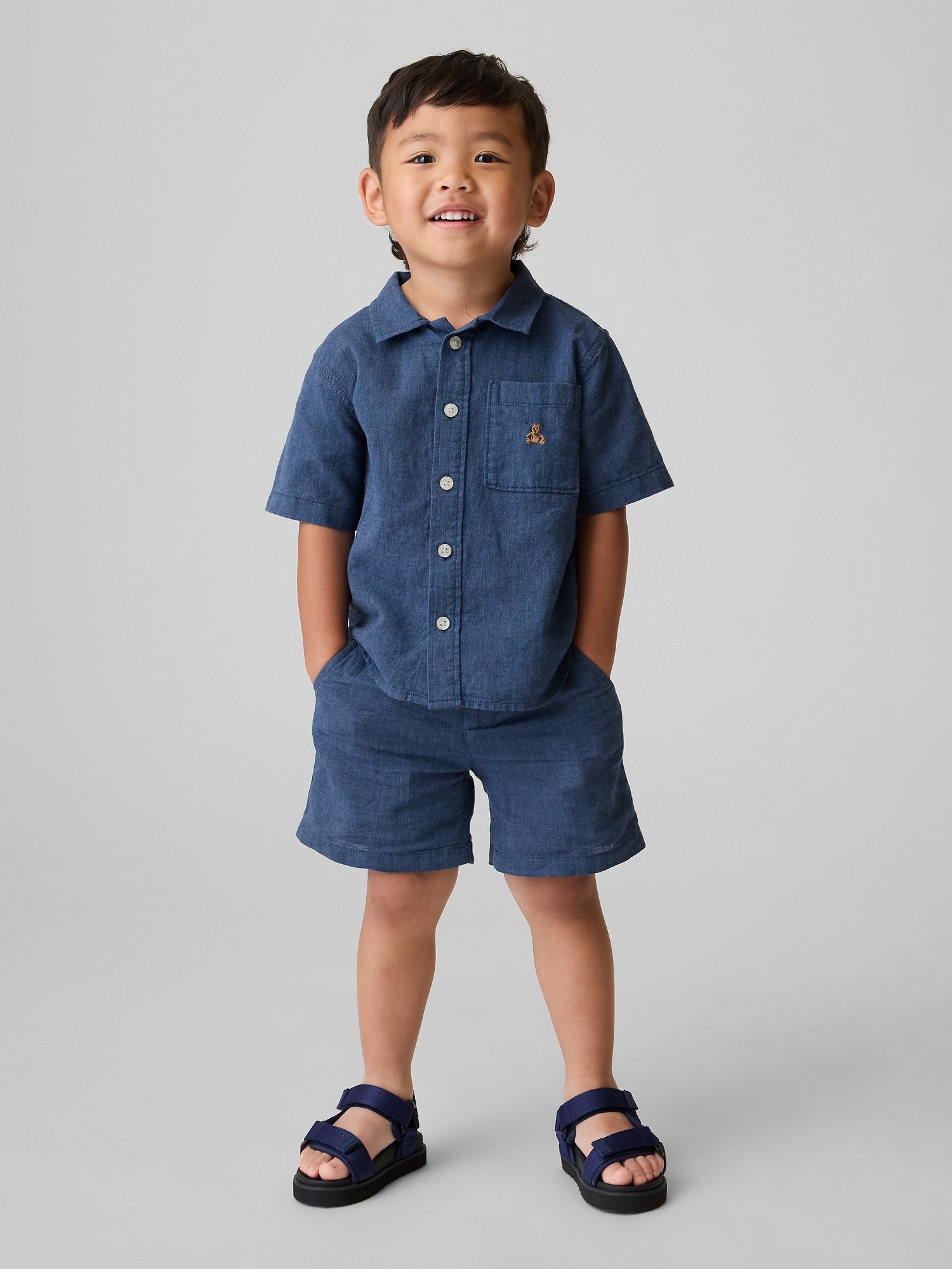 Детские шорты Gap Baby & Toddler Linen-Cotton Shorts
