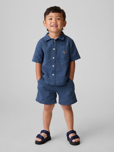 Baby & Toddler Linen-Cotton Shorts