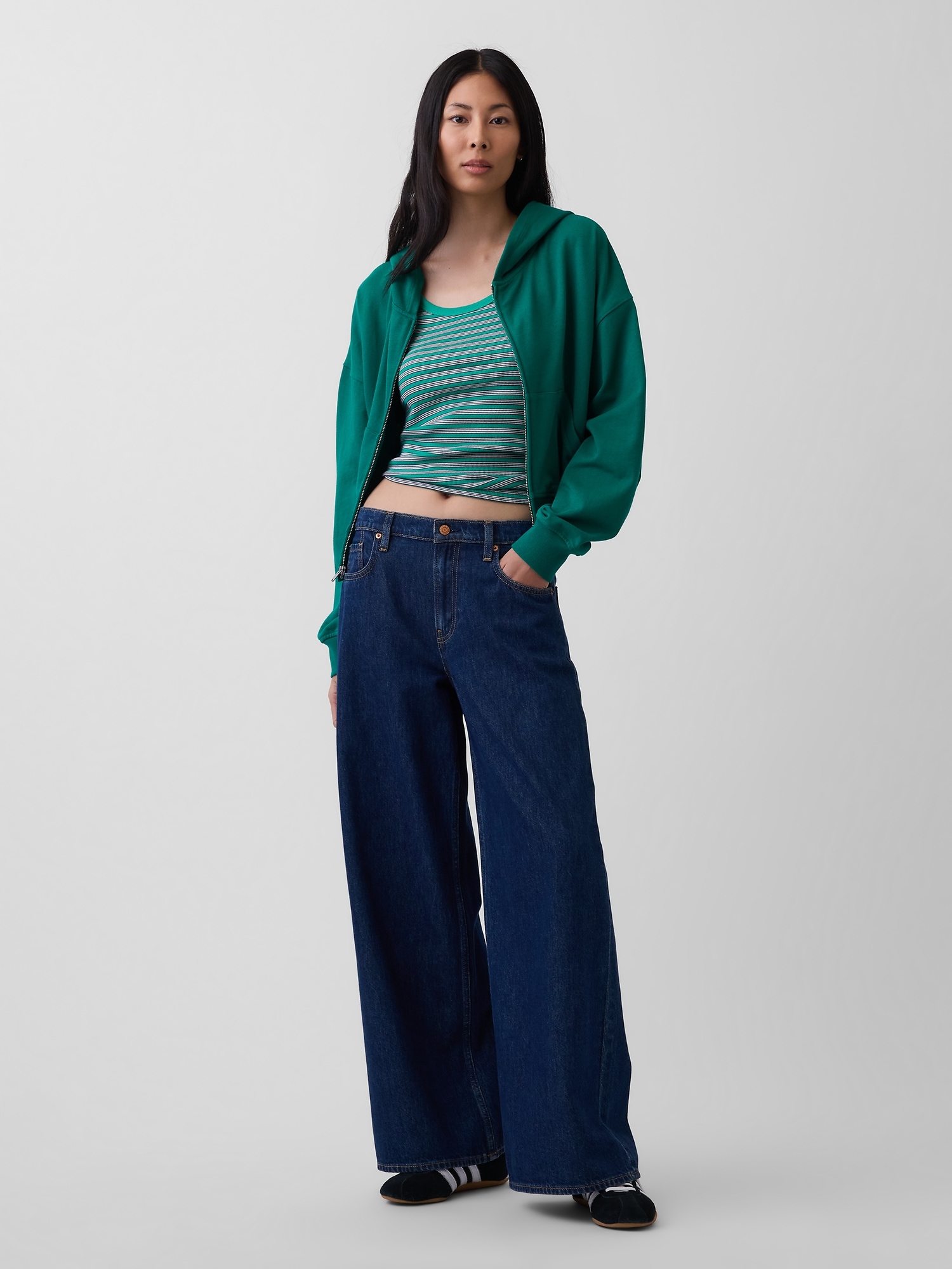 Женские худи Gap VintageSoft Terry Zip — фото 2