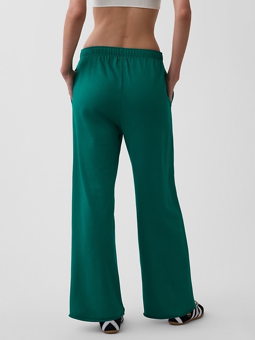 Image number 4 showing, VintageSoft Terry Wide-Leg Sweatpants