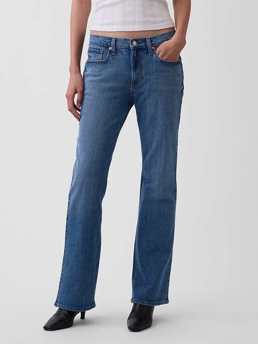 Image number 2 showing, Mid Rise Relaxed Boot Jeans