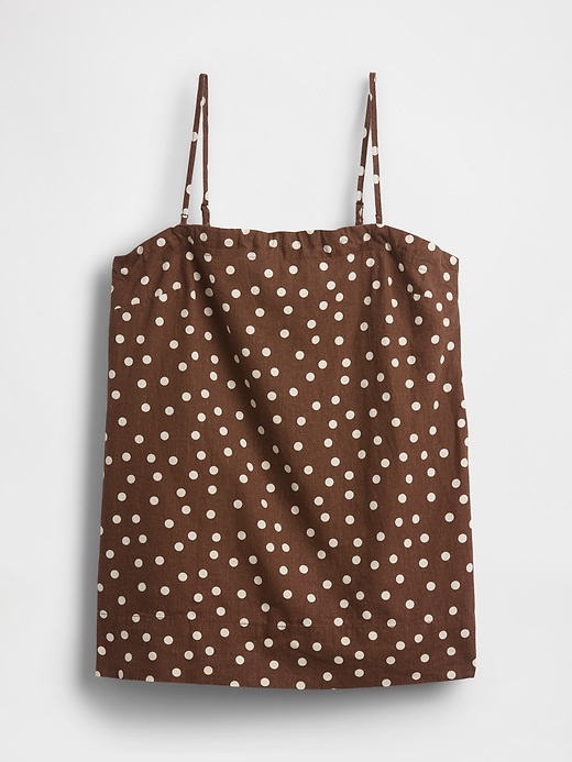 Image number 5 showing, Linen-Blend Cami