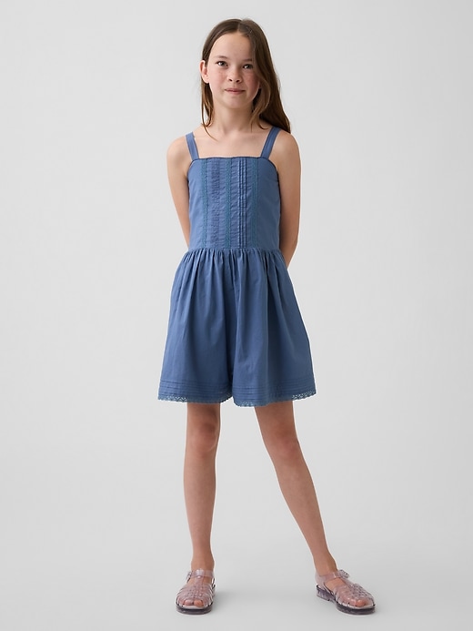 Image number 1 showing, Kids Lace-Trim Romper