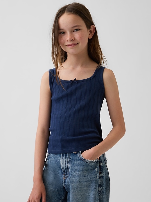 Image number 1 showing, Kids Pointelle Tank Top