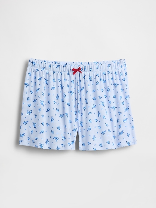 Image number 1 showing, Kids Recycled Rib PJ Shorts