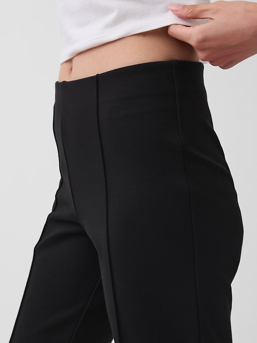 Image number 8 showing, High Rise Double Knit Capris