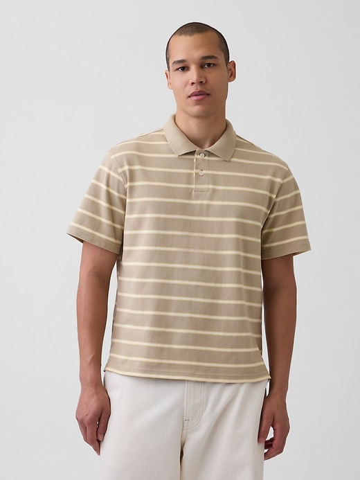 Image number 1 showing, Relaxed Pique Polo