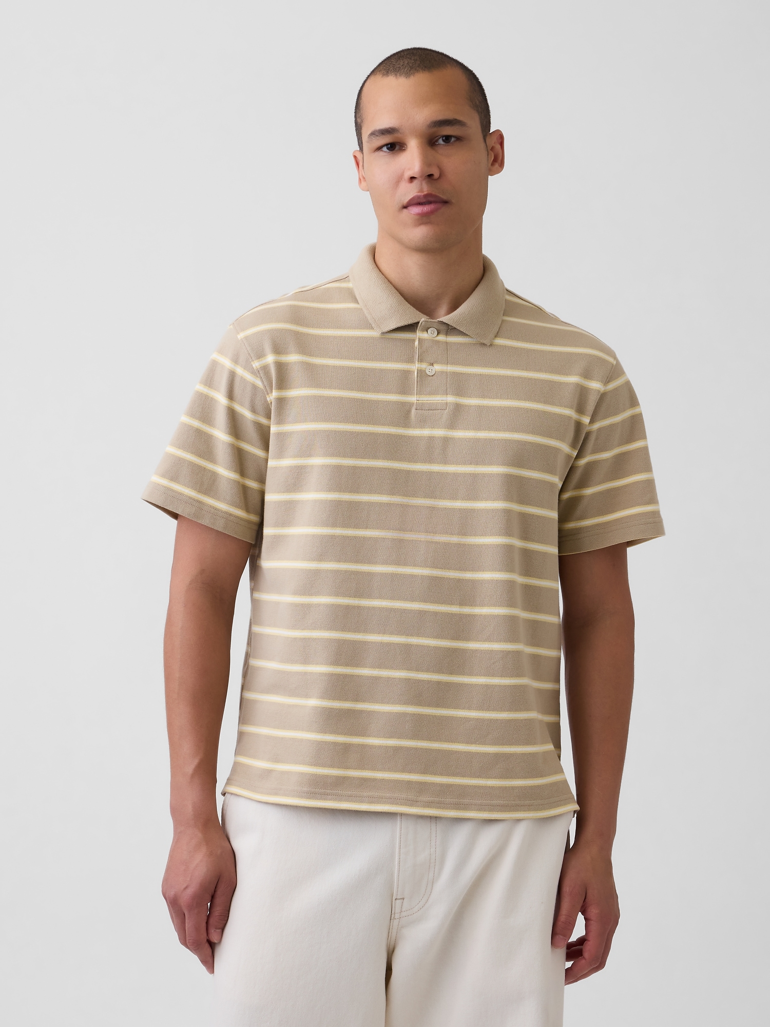 Relaxed Pique Polo | Gap