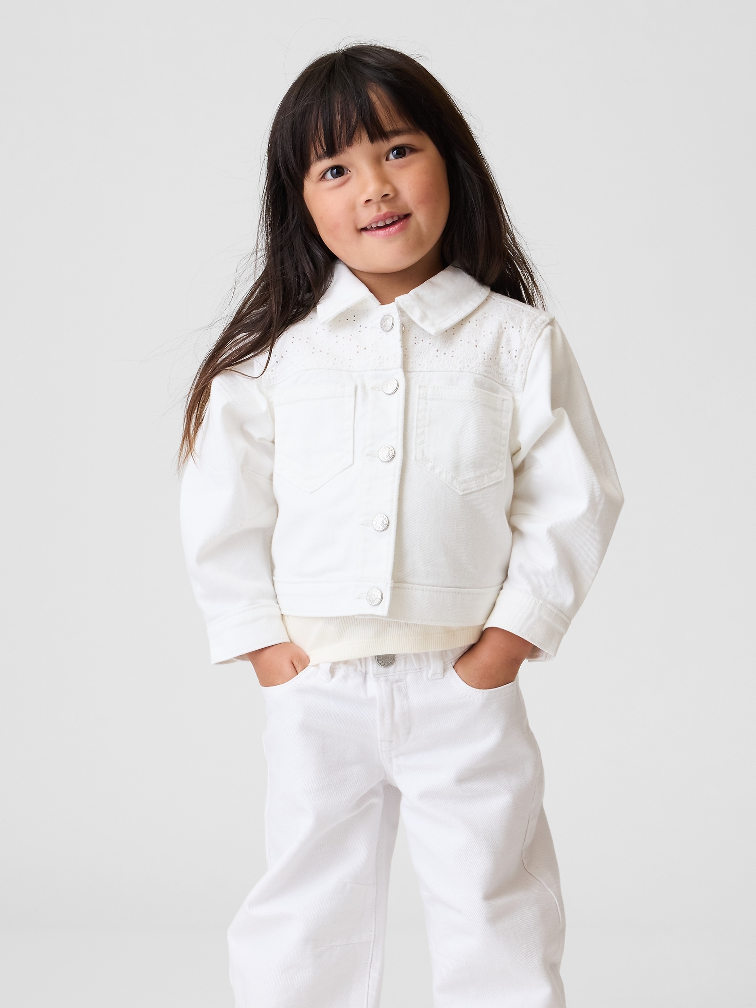 Baby & Toddler Eyelet Denim Jacket