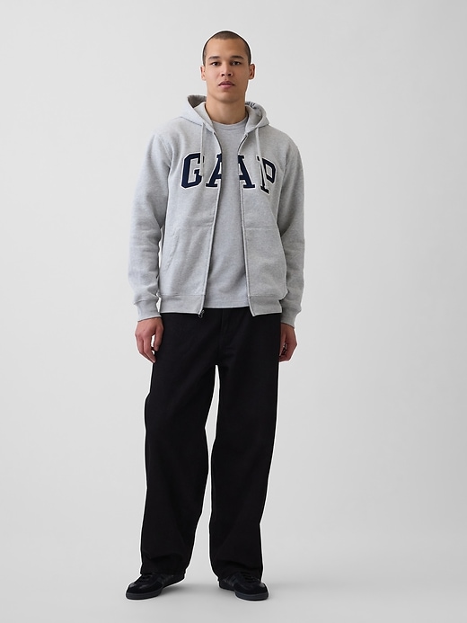 Image number 2 showing, Adult VintageSoft Arch Logo Zip Hoodie