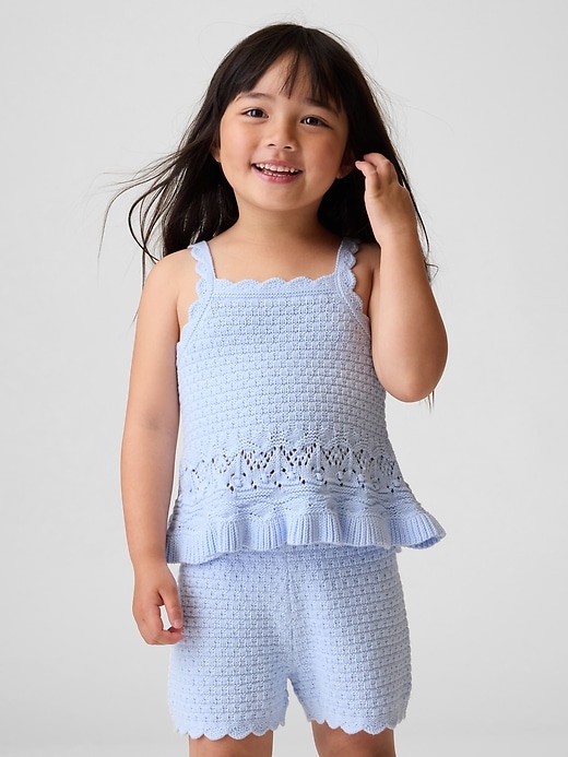 Image number 1 showing, Baby & Toddler Crochet Scalloped Tank Top