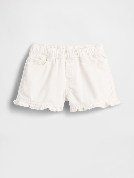 Image number 2 showing, Baby & Toddler Denim Stride Pull-On Ruffle Shorts