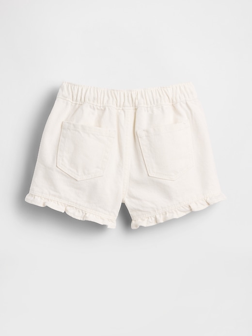 Image number 3 showing, Baby & Toddler Denim Stride Pull-On Ruffle Shorts