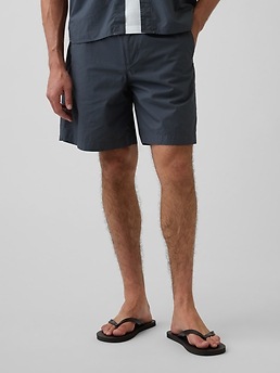 Мужские шорты Gap 7" Poplin Relaxed Shorts — фото 4