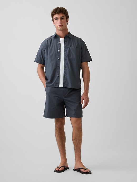 Мужские шорты Gap 7" Poplin Relaxed Shorts — фото 2