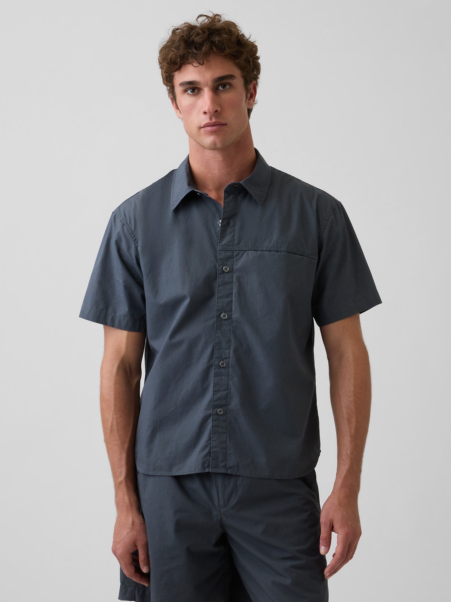 Мужские рубашки Gap Poplin Relaxed Shirt