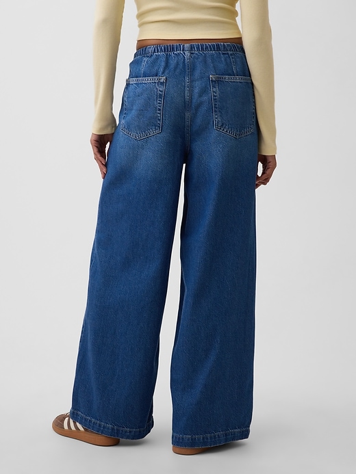Image number 4 showing, Mid Rise UltraSoft Easy Seamed Baggy Jeans