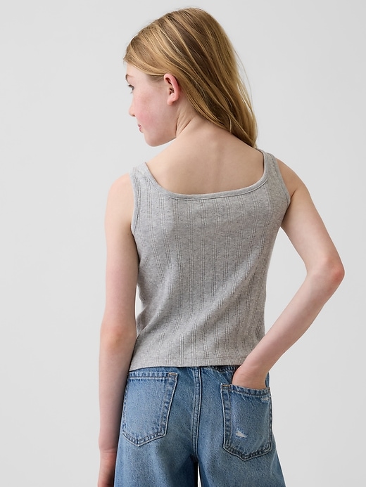 Image number 3 showing, Kids Pointelle Tank Top