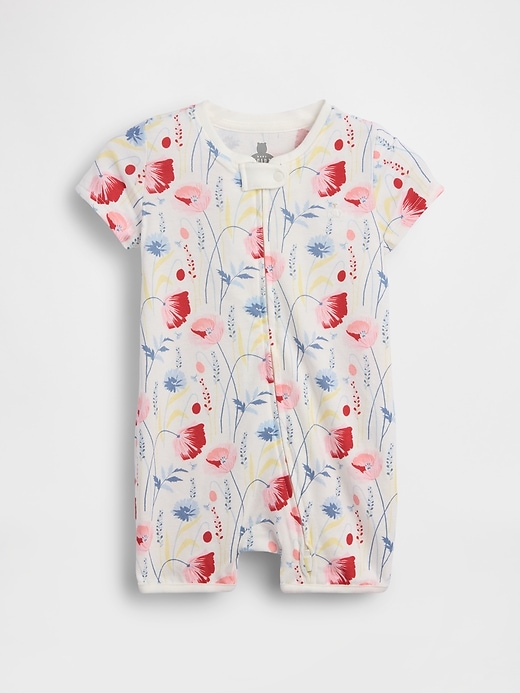 Image number 1 showing, Baby First Favorites Organic Cotton Shorty One-Piece