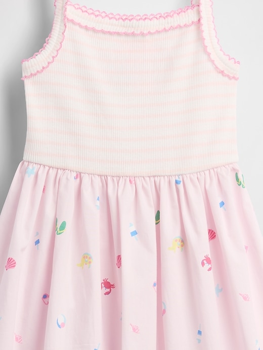 Image number 4 showing, Baby & Toddler Mixed Media Apron Dress