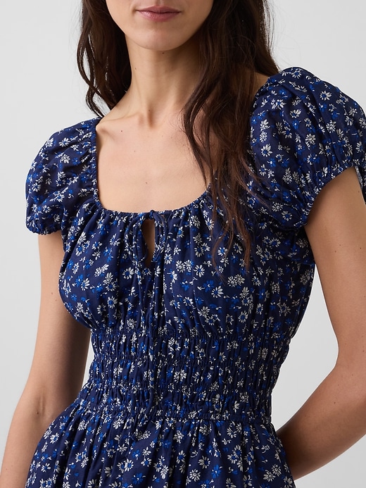 Image number 4 showing, Voile Smocked Waist Maxi Dress